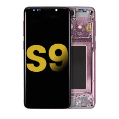 Дисплейний модуль OLED з рамкою для Samsung Galaxy S9 (Refurbished) (Lilac Purple)