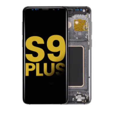 Дисплейний модуль (OLED) з рамкою для Samsung Galaxy S9 Plus (Refurbished) (Titanium Gray)