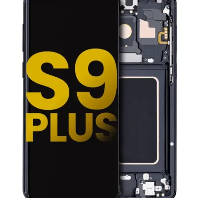 Дисплейний модуль (OLED) з рамкою для Samsung Galaxy S9 Plus (Refurbished) (Midnight Black)