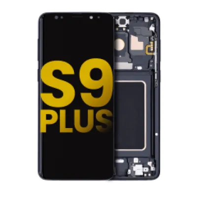 Дисплейний модуль (OLED) з рамкою для Samsung Galaxy S9 Plus (Refurbished) (Midnight Black)