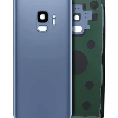 Задня кришка зі склом камери для Samsung Galaxy S9 (No Logo) (Aftermarket Plus) (Coral Blue)