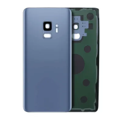 Задня кришка зі склом камери для Samsung Galaxy S9 (No Logo) (Aftermarket Plus) (Coral Blue)