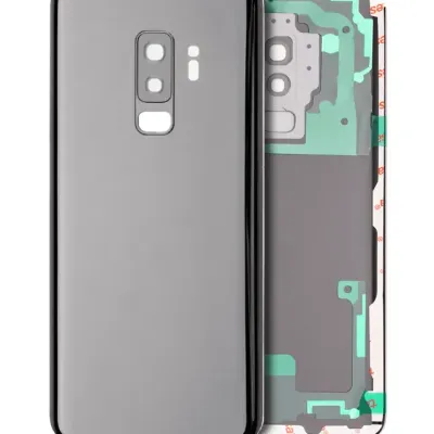 Задня кришка зі склом камери для Samsung Galaxy S9 Plus (No Logo) (Aftermarket Plus) (Titanium Gray)