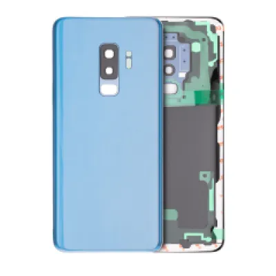 Заднє скло з камерою для Samsung Galaxy S9 Plus (без логотипу) (Aftermarket Plus) (Coral Blue)