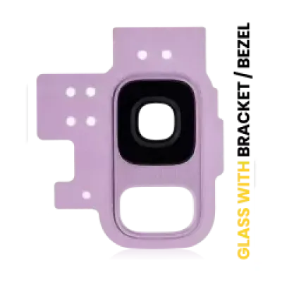 Скло камери з рамкою для Samsung Galaxy S9 (Lilac Purple)