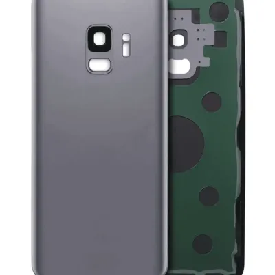 Заднє скло з камерою для Samsung Galaxy S9 (без логотипу) (Aftermarket Plus) (Titanium Gray)