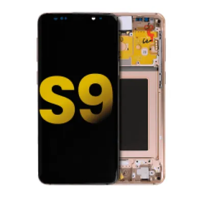 Дисплейний модуль (OLED) з рамкою для Samsung Galaxy S9 (Refurbished) (Sunrise Gold)