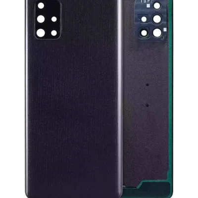 Задня кришка зі склом камери для Samsung Galaxy A71 (A715 / 2020) (Service Pack) (чорний)