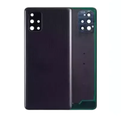 Задня кришка зі склом камери для Samsung Galaxy A71 (A715 / 2020) (Service Pack) (чорний)