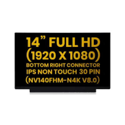 Дисплейний модуль 14" (LCD) (1920x1080, 30 Pin IPS FHD) для Lenovo / HP / Dell / Acer / ASUS / Toast POS (NV140FHM-N4K V8.0) (Premium) (All Colors)