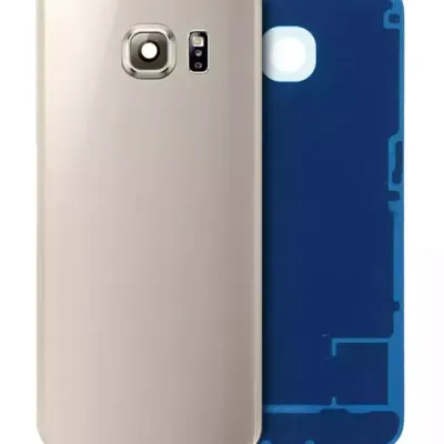 Задня кришка зі склом камери для Samsung Galaxy S6 Edge (Service Pack) (золотий)