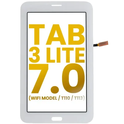 Digitizer For Samsung Galaxy Tab 3 Lite 7.0" (WiFi Model / T110 / T113) (Refurbished) (White)