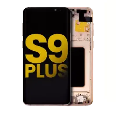 Дисплейний модуль (OLED) з рамкою для Samsung Galaxy S9 Plus (Refurbished) (Sunrise Gold)