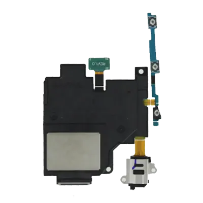 Loudspeaker With Headphone Jack And Power / Volume Flex For Samsung Galaxy Tab S 10.5" (T800 / T805) (2014) (2 Piece Set)