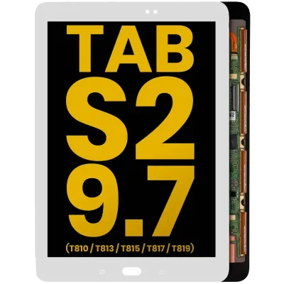 Дисплейний модуль (OLED) без рамки для Samsung Galaxy Tab S2 9.7" (T810 / T813 / T815 / T817 / T819) (2015) (Refurbished) (білий)