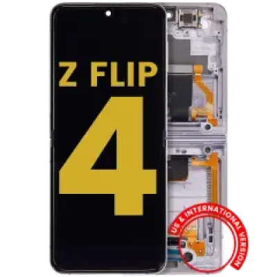 Внутрішній дисплейний модуль (OLED) з рамкою для Samsung Galaxy Z Flip 4 5G (US & International Version) (Refurbished) (Bora Purple)