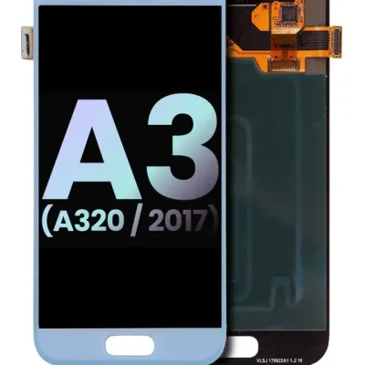 Дисплейний модуль (OLED) без рамки для Samsung Galaxy A3 (Service Pack) (A320 / 2017) (синій)
