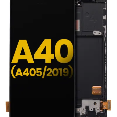 Дисплейний модуль (OLED) з рамкою для Samsung Galaxy A40 (A405 / 2019) (Refurbished) (всі кольори)