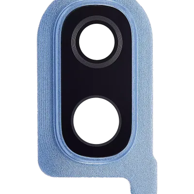 Скло камери з рамкою для Samsung Galaxy A40 (A405 / 2019) (синій)