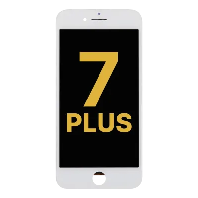 LCD Assembly With Steel Plate For iPhone 7 Plus (Refurbished: LG) (White)