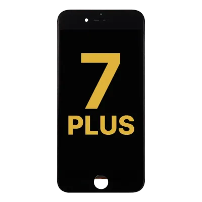 LCD Assembly With Steel Plate For iPhone 7 Plus (Refurbished: LG) (Black)
