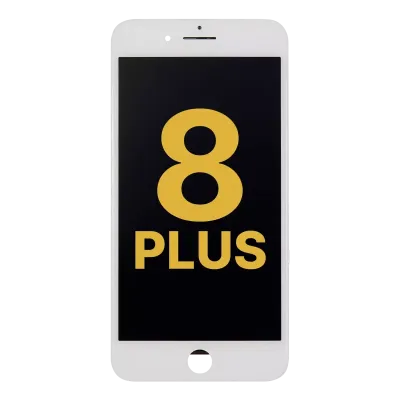 LCD Assembly With Steel Plate For iPhone 8 Plus (Refurbished) (White)