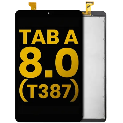 Дисплейний модуль без рамки для Samsung Galaxy Tab A 8.0" (T387) (2018) (Refurbished) (чорний)