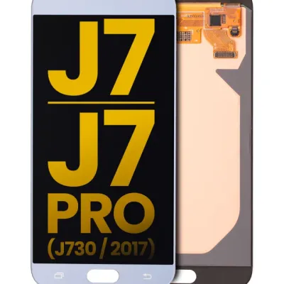 Дисплейний модуль (OLED) без рамки для Samsung Galaxy J7 / J7 Pro (J730 / 2017) (Refurbished) (синій / сірий)