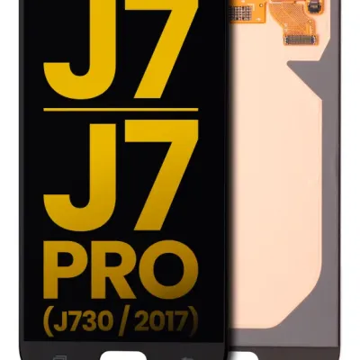 Дисплейний модуль (OLED) без рамки для Samsung Galaxy J7 / J7 Pro (J730 / 2017) (Refurbished) (чорний)