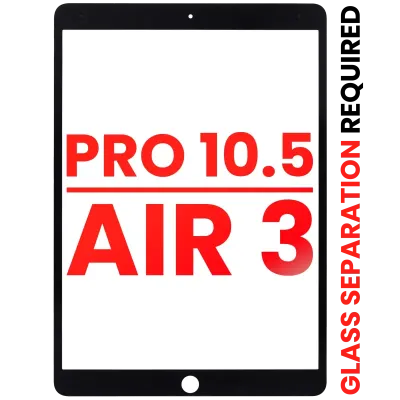 Скло екрана для iPad Pro 10.5" / iPad Air 3 (чорний) (потрібна розділення скла)
