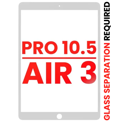 Front Glass Only For iPad Pro 10.5" / iPad Air 3 (White) (Glass Separation Required)