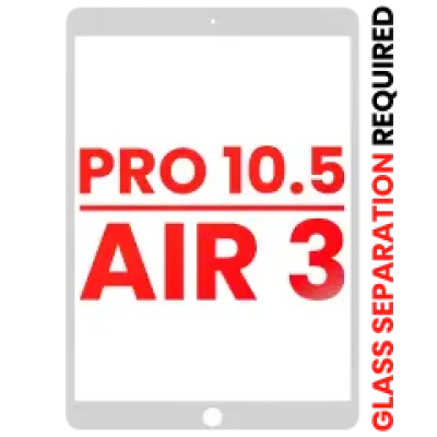 Скло екрана для iPad Pro 10.5" / iPad Air 3 (білий) (потрібна розділення скла)