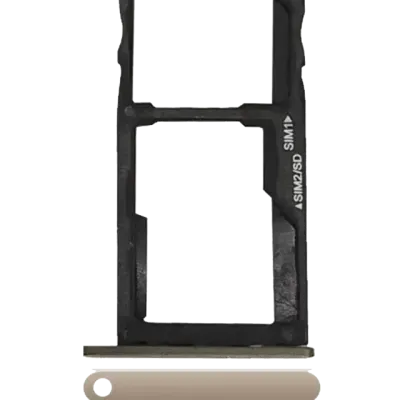 Лоток SIM для Motorola Moto G5S (XT1793 / 2017) (Gold) (Dual Card Version)