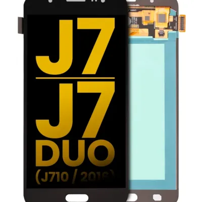 Дисплейний модуль (OLED) для Samsung Galaxy J7 / J7 Duo (J710 / 2016) (Refurbished) (чорний)