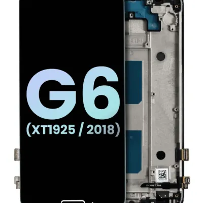 LCD Assembly With Frame For Motorola Moto G6 (XT1925 / 2018) (Genuine OEM) (Black)