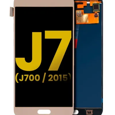 Дисплейний модуль (OLED) без рамки для Samsung Galaxy J7 (J700 / 2015) (Refurbished) (золотий)
