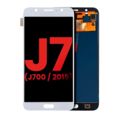 Дисплейний модуль (OLED) без рамки для Samsung Galaxy J7 (J700 / 2015) (Aftermarket Plus) (білий)