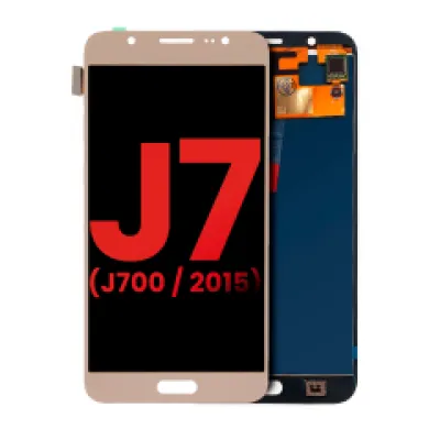 Дисплейний модуль (OLED) без рамки для Samsung Galaxy J7 (J700 / 2015) (Aftermarket Plus) (золотий)