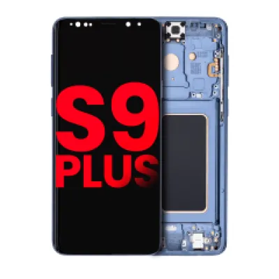 Дисплейний модуль (OLED) з рамкою для Samsung Galaxy S9 Plus (Aftermarket Plus) (Coral Blue)