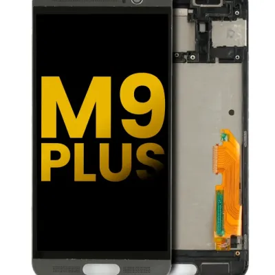 Дисплейний модуль з рамкою для HTC One M9 Plus (Refurbished) (чорний)