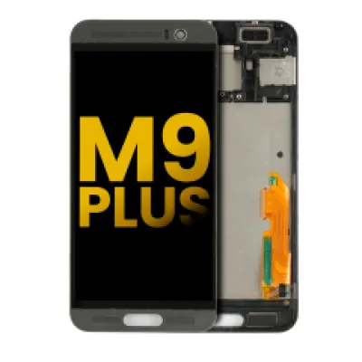 Дисплейний модуль з рамкою для HTC One M9 Plus (Refurbished) (чорний)