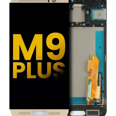 Дисплейний модуль з рамкою для HTC M9 Plus (золотий)