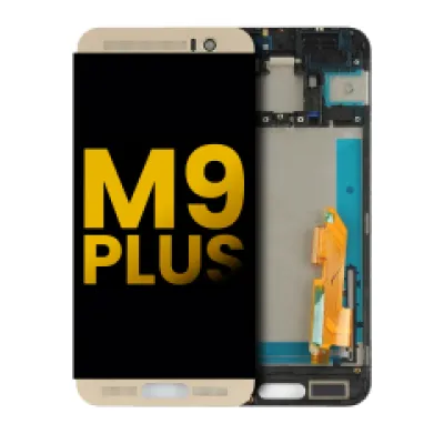 Дисплейний модуль з рамкою для HTC M9 Plus (золотий)
