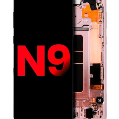 OLED Assembly With Frame For Samsung Galaxy Note 9 (Aftermarket Plus) (Alpine White)