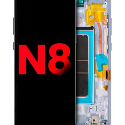 OLED Assembly With Frame For Samsung Galaxy Note 8 (Aftermarket Plus) (Orchid Gray)