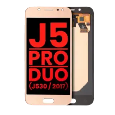 Дисплейний модуль (OLED) без рамки для Samsung Galaxy J5 / Pro / Duo (J530 / 2017) (Aftermarket Plus) (золотий)