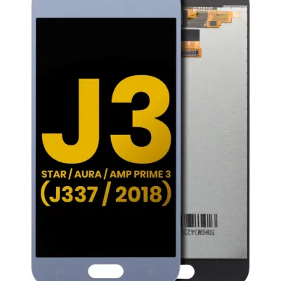 Дисплейний модуль (LCD) без рамки для Samsung Galaxy J3 Star (J337 / 2018) / Aura / Amp Prime 3 (Refurbished) (синій)