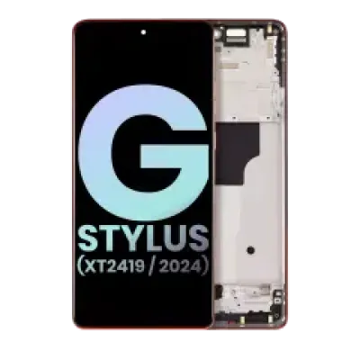 Дисплейний модуль OLED з рамкою для Motorola Moto G Stylus 5G (XT2419 / 2024) (Genuine OEM) (Scarlet Wave)