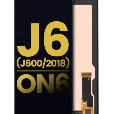 Дисплейний модуль (OLED) без рамки для Samsung Galaxy J6 / On6 (J600 / 2018) (Refurbished) (чорний)