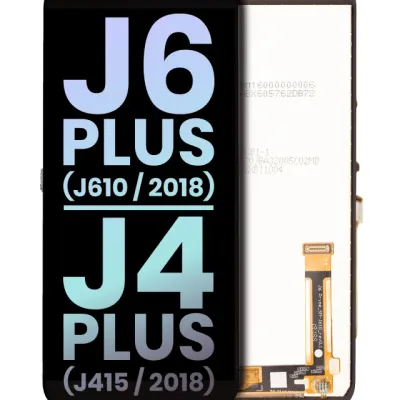 Дисплейний модуль (LCD) без рамки для Samsung Galaxy J6 Plus (J610 / 2018) / J4 Plus (J415 / 2018) (Service Pack) (чорний)